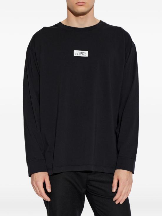 26FW MM6 메종마르지엘라 긴팔 티셔츠 SH0NH0028 M20258900 BLACK - MM6 MAISON MARGIELA