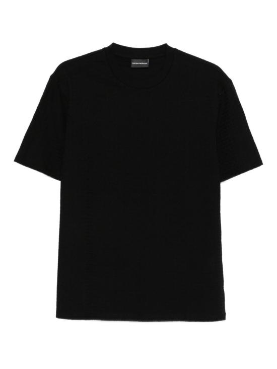 26FW 엠포리오 아르마니 반팔 티셔츠 EM004594 AF10762FC293 BLACK