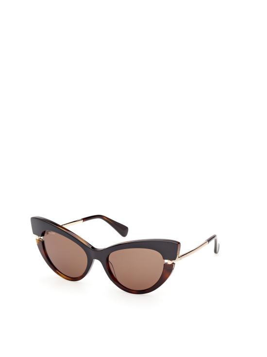 26FW 막스마라 선글라스 MM0187 56E BLACK HAVANA SHINY PALE GOLD - MAX MARA