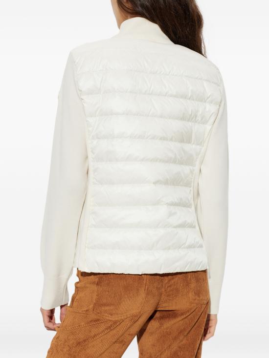 26FW 몽클레어 패딩 울 집업 가디건 9B00036 M1131 030 WHITE DOM - MONCLER