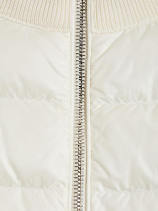 26FW 몽클레어 패딩 울 집업 가디건 9B00036 M1131 030 WHITE DOM - MONCLER