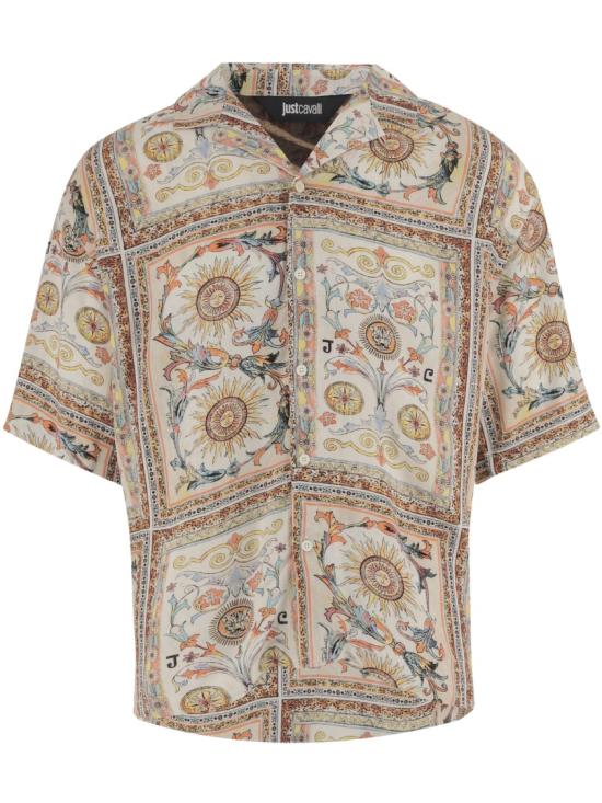 26SS 저스트까발리 반팔 셔츠 80OALF01CNF05R85 Multicolor