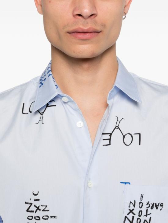 26SS 꼼데가르송 반팔 셔츠 FQB0450511 Blue - COMME DES GARCONS