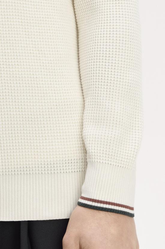 26FW 프레드페리 집업 니트 K8557 170 Ecru - FRED PERRY