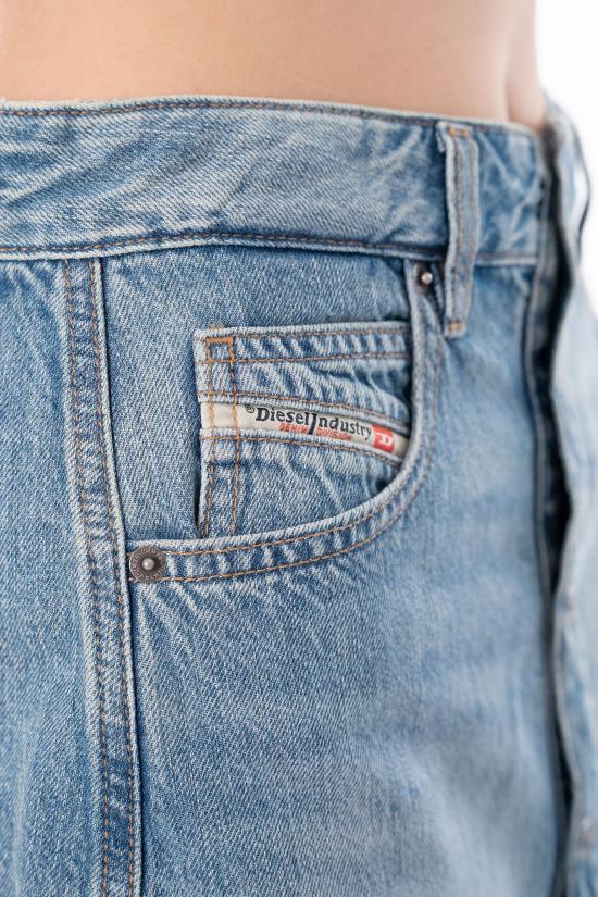 26SS 디젤 드-아드 데님 버튼-프론트 미니스커트 A17916 0IRAC 01 Denim - DIESEL