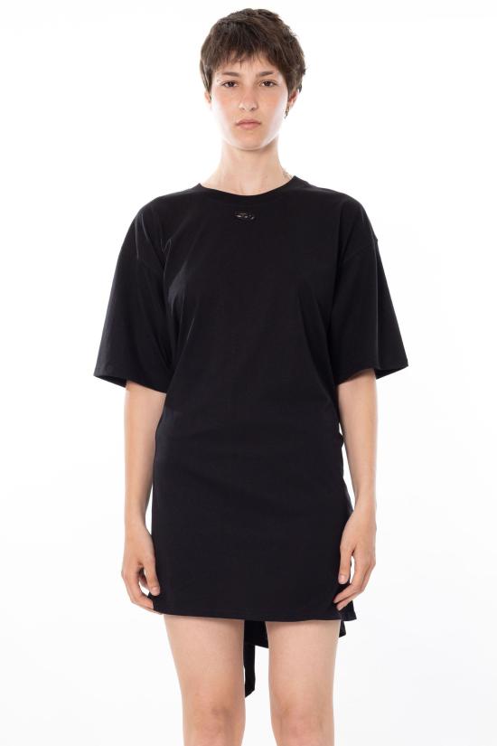 26SS 디젤 D-Elvor 이보르 티셔츠 드레스 A19232 0NIAX 9XX Black