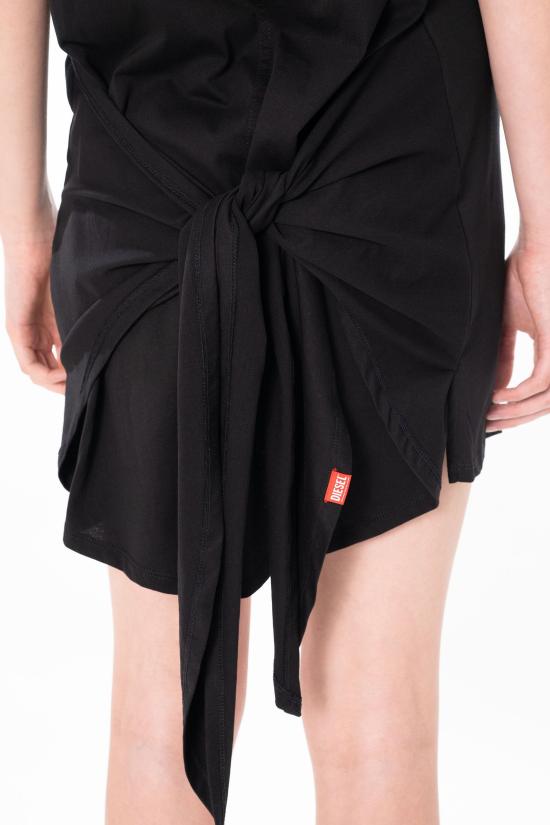 26SS 디젤 D-Elvor 이보르 티셔츠 드레스 A19232 0NIAX 9XX Black - DIESEL