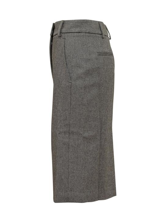26FW 안다마네 미디 스커트 T200375ATNP269 897 GREY BLACK - ANDAMANE