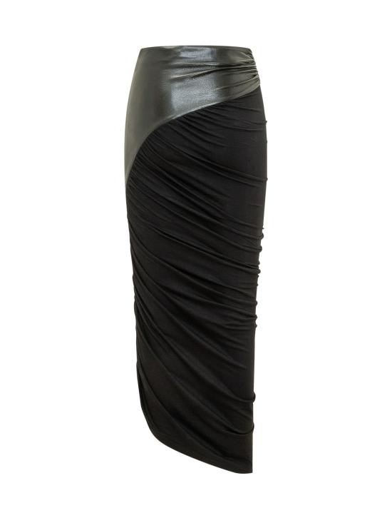 26FW 안다마네 롱 스커트 T200321ATJV053 999 BLACK - ANDAMANE