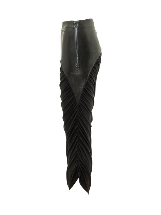 26FW 안다마네 롱 스커트 T200321ATJV053 999 BLACK - ANDAMANE