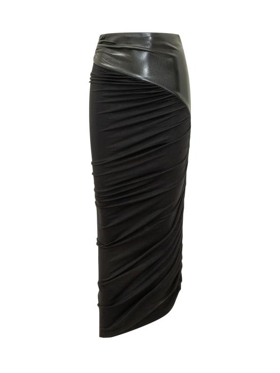 26FW 안다마네 롱 스커트 T200321ATJV053 999 BLACK
