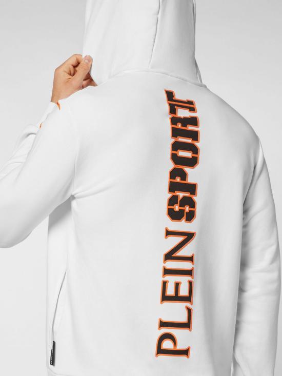 26SS 플레인스포츠 후드 티셔츠 SADCMJB3246SJO001N 01 White - PLEIN SPORT