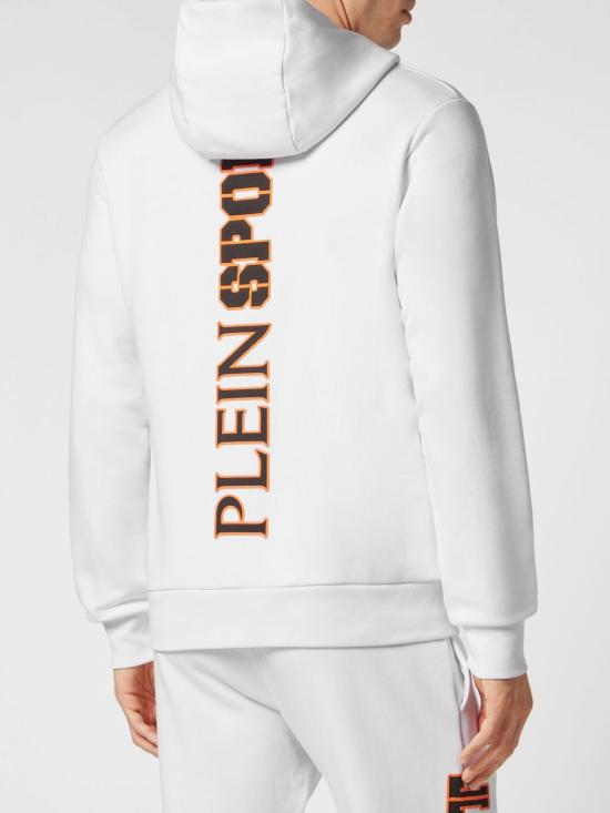 26SS 플레인스포츠 후드 티셔츠 SADCMJB3246SJO001N 01 White - PLEIN SPORT