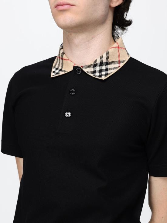 26FW 버버리 폴로 티셔츠 8126965 Black - BURBERRY