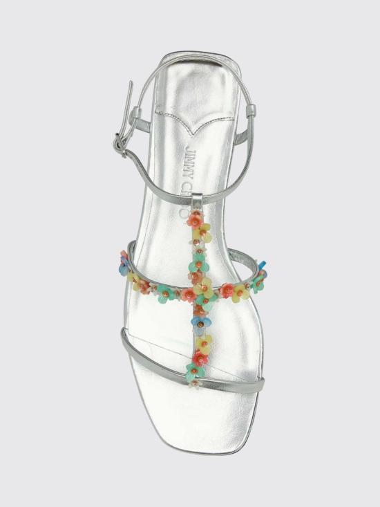 26SS 지미추 샌들 GWYNDAISYFLATEQN SILVERMULTI - JIMMY CHOO