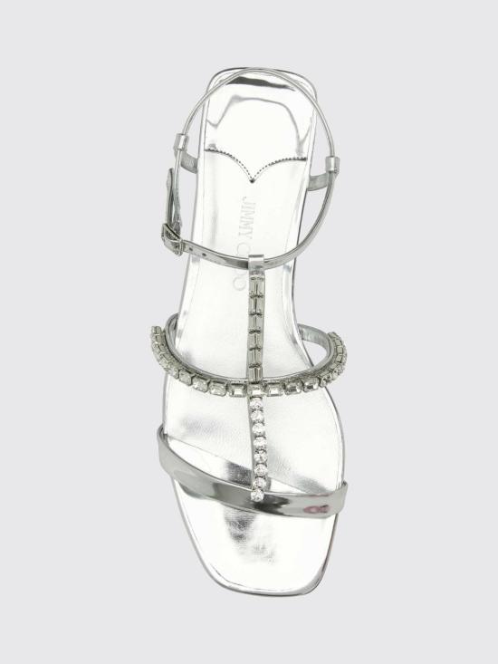 26SS 지미추 샌들 GWYNFLATIOX SILVERCRYSTAL - JIMMY CHOO
