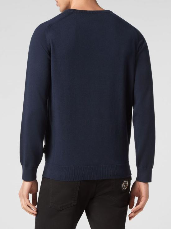 26SS 필립 플레인 스웨터 LABCMKO1237PKN002N 24 Blue - PHILIPP PLEIN