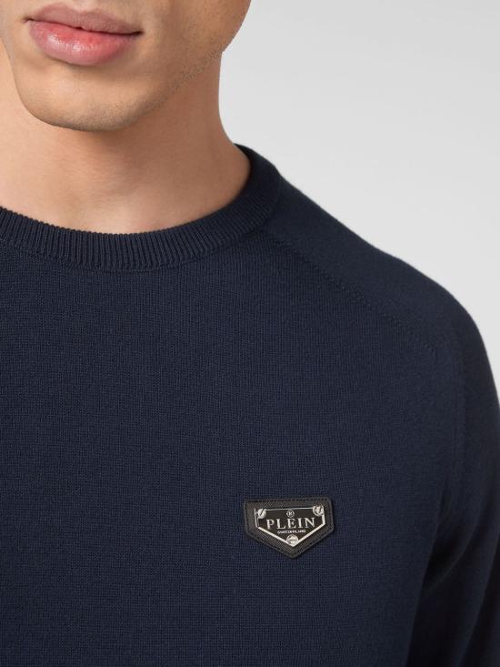 26SS 필립 플레인 스웨터 LABCMKO1237PKN002N 24 Blue - PHILIPP PLEIN