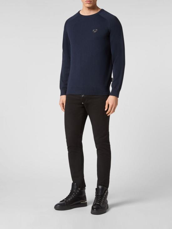 26SS 필립 플레인 스웨터 LABCMKO1237PKN002N 24 Blue - PHILIPP PLEIN