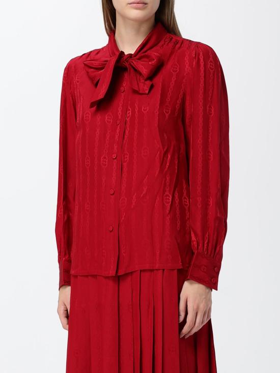26FW 구찌 블라우스 865102ZAM48 6199 Red - GUCCI