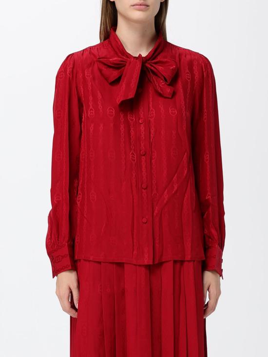 26FW 구찌 블라우스 865102ZAM48 6199 Red