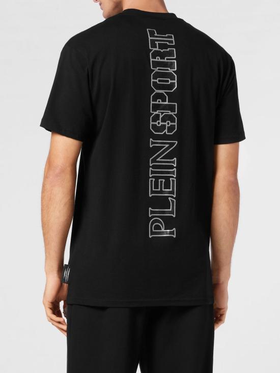 26SS 플레인스포츠 반팔 티셔츠 SAECMTK8019STE001N 0270 Black 1 - PLEIN SPORT