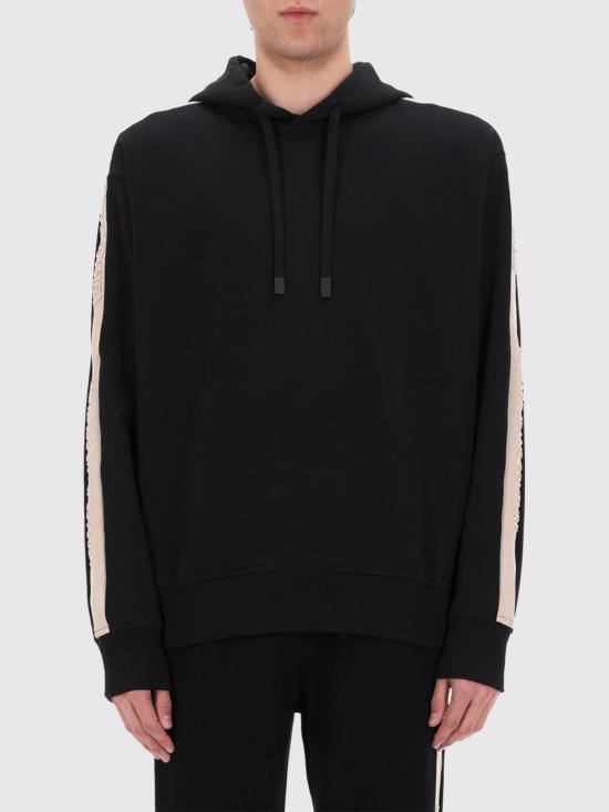 26SS 베르사체 후드 티셔츠 80GAIE08CF00E 899 Black