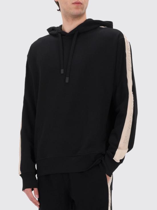 26SS 베르사체 후드 티셔츠 80GAIE08CF00E 899 Black - VERSACE