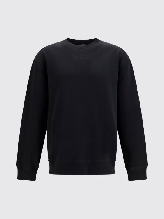 26FW 발망 긴팔 티셔츠 HH1JQ130BD10 EAP Black - BALMAIN