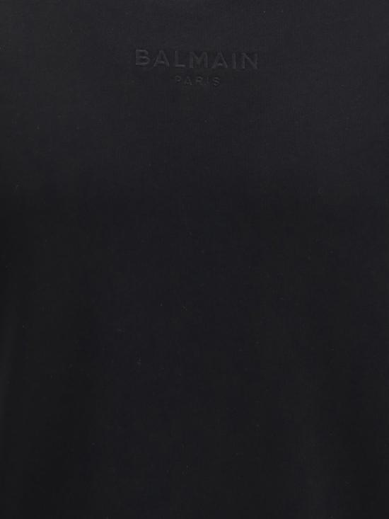 26FW 발망 긴팔 티셔츠 HH1JQ130BD10 EAP Black - BALMAIN
