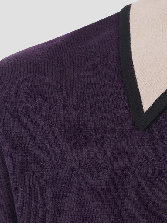 26SS 드리스 반 노튼 폴로 티셔츠 0212103716 402 Red Purple - DRIES VAN NOTEN