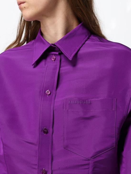 26FW 발렌시아가 블라우스 872318TUP19 5210 Violet - BALENCIAGA