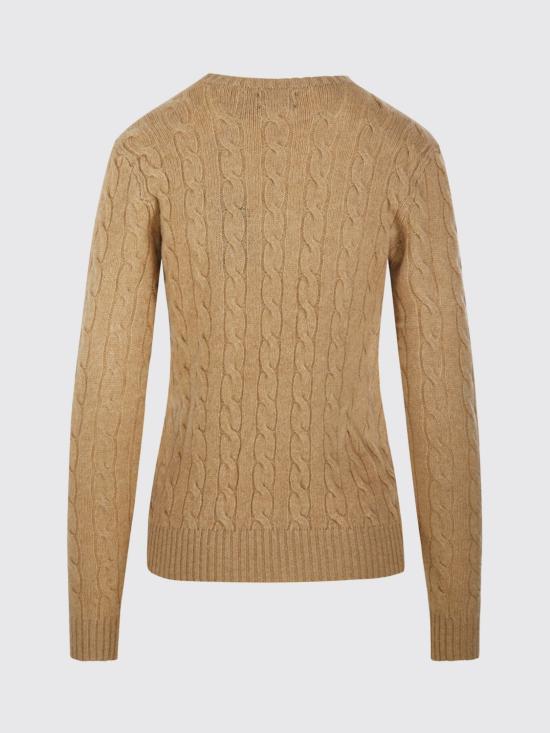 26FW 폴로 랄프로렌 폴로 자수 케이블 니트 스웨터 211971865 002 Beige - POLO RALPH LAUREN