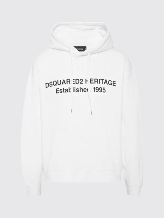 26SS 디스퀘어드2 후드 티셔츠 S74GU0897S25516 100 White - DSQUARED2