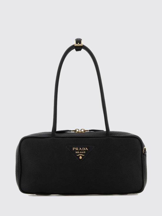 26FW 프라다 미디움 레더 탑 핸들 백 1BB126VONO2DKV F0632 Black