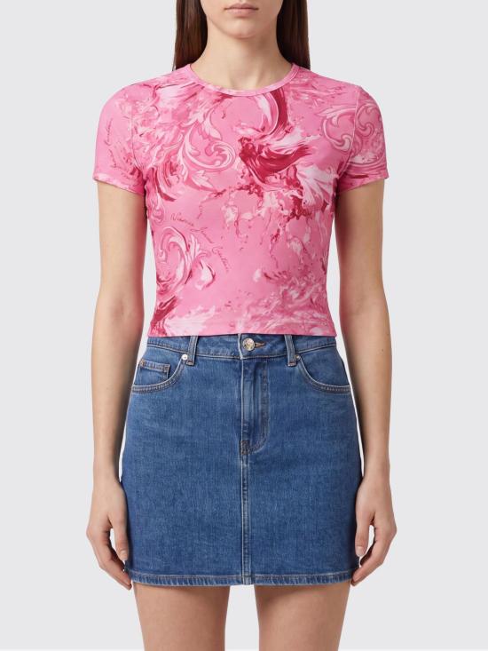 26SS 베르사체 반팔 티셔츠 80HAH602JS532 499 Pink