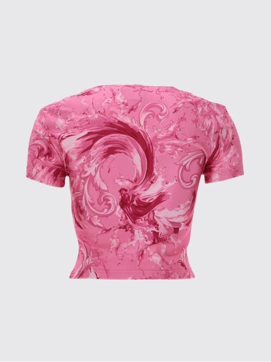 26SS 베르사체 반팔 티셔츠 80HAH602JS532 499 Pink - VERSACE