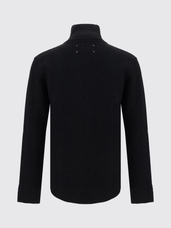 26FW 마르지엘라 니트 집업 가디건 SI1HA0013S17781 900F Black - MAISON MARGIELA