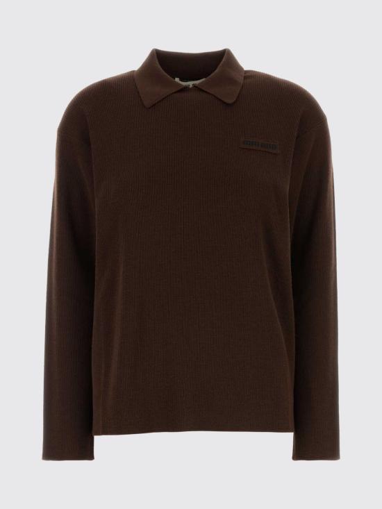 26FW 미우미우 폴로 티셔츠 MML05USOOO1903 F0324 Brown