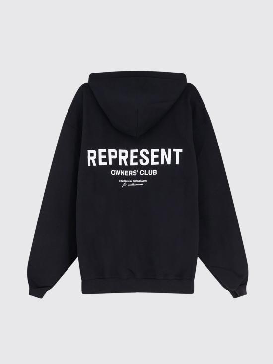 26FW 리프레젠트 후드 티셔츠 OCM41113 001 Black 1 - REPRESENT