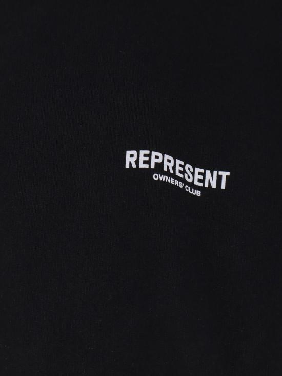 26FW 리프레젠트 후드 티셔츠 OCM41113 001 Black 1 - REPRESENT