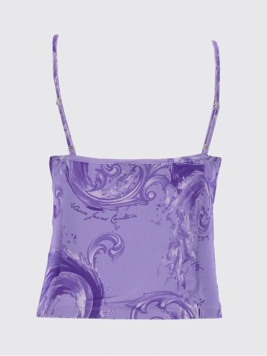 26SS 베르사체 민소매 티셔츠 80HAM236JS533 338 Violet - VERSACE