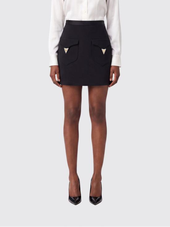 26FW 베르사체 미디 스커트 10254571A18305 1B000 Black