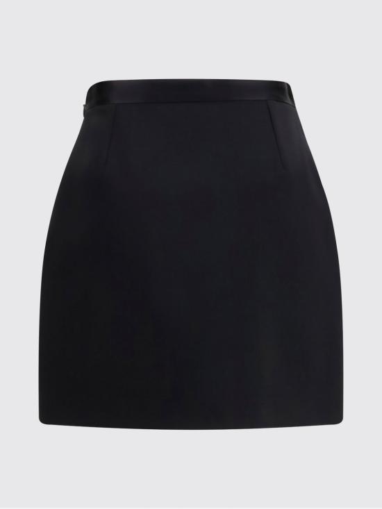 26FW 베르사체 미디 스커트 10254571A18305 1B000 Black - VERSACE