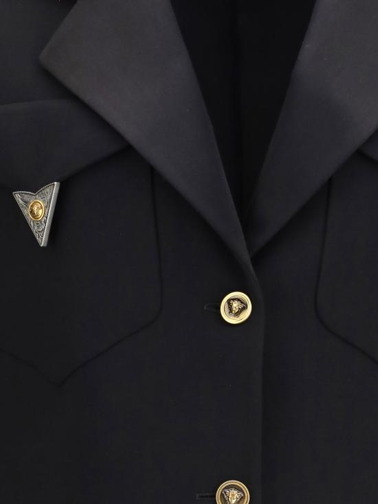 26FW 베르사체 수트 자켓 10258751A18305 1B000 Black - VERSACE