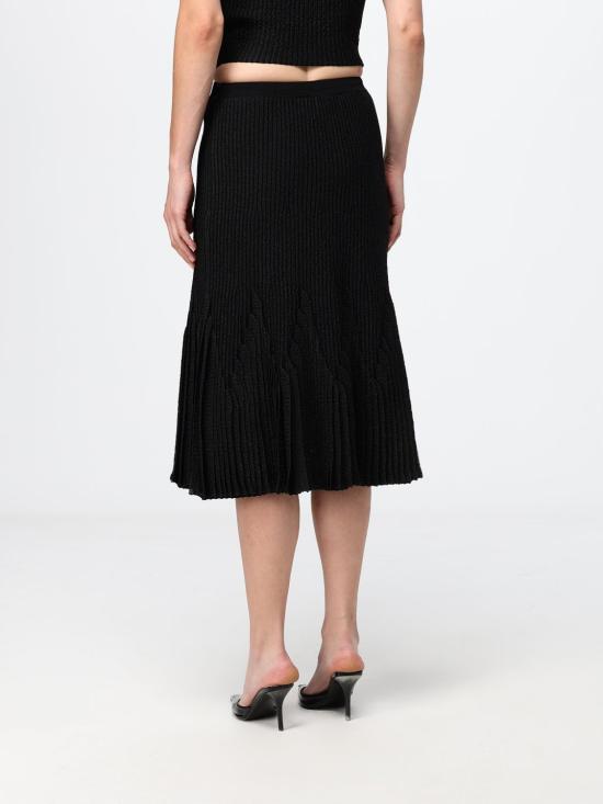 26FW 엘리자베타프랜치 미디 스커트 GK34S66E2 110 Black - ELISABETTA FRANCHI