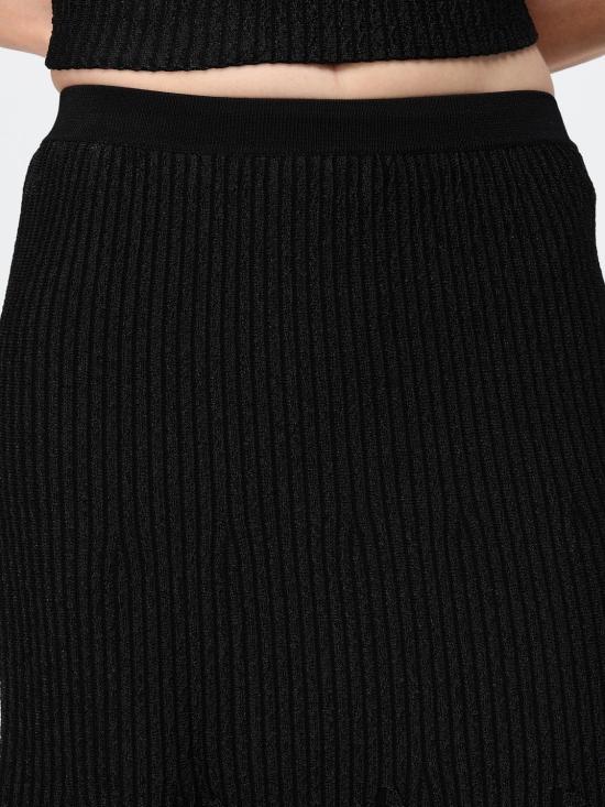 26FW 엘리자베타프랜치 미디 스커트 GK34S66E2 110 Black - ELISABETTA FRANCHI