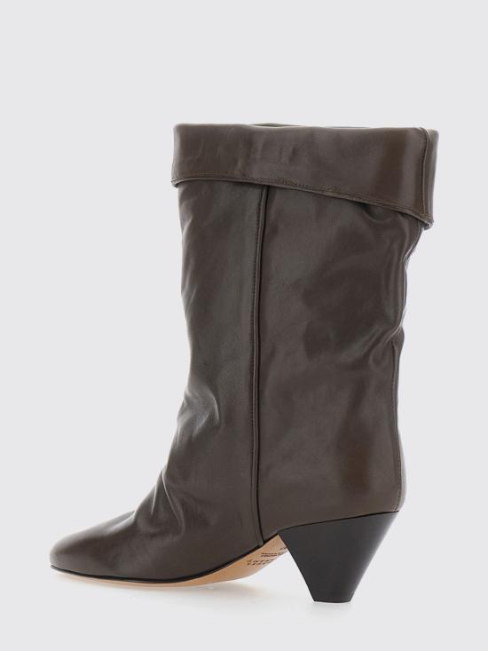26FW 이자벨마랑 DALBY 달비 미들 부츠 BO0188FAC1A19S 50DZ Brown - ISABEL MARANT