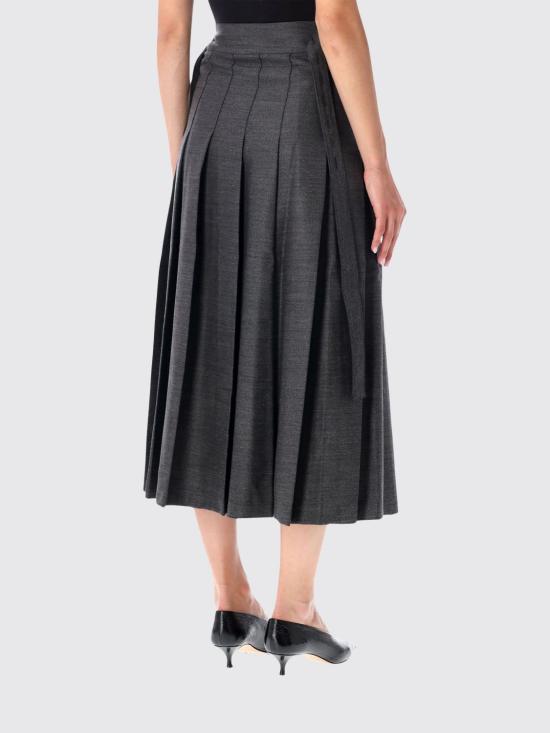 26FW 로에 미디 스커트 82032417 021 Grey - ROHE
