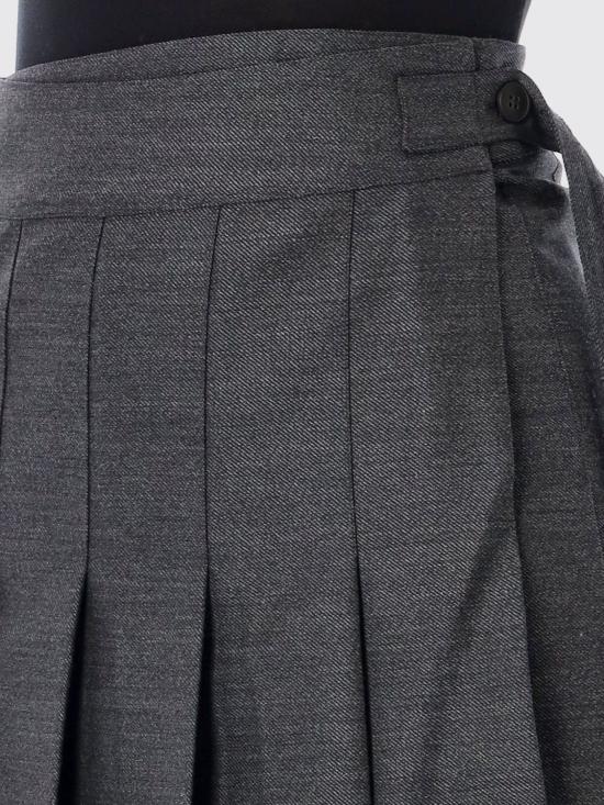 26FW 로에 미디 스커트 82032417 021 Grey - ROHE